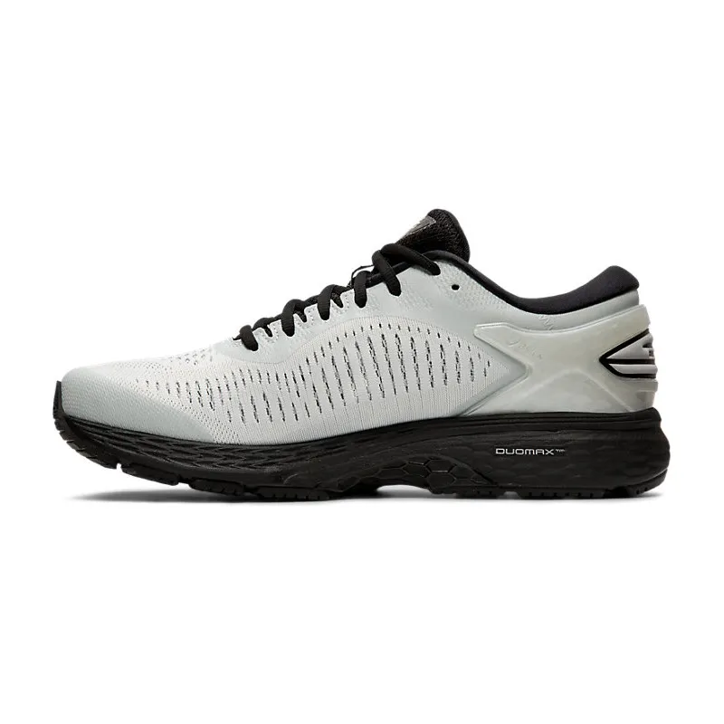 asics KAYANO 25.0 ホワイト/シルバー/ブラック ASICS Gel-Kayano 25 White Glacier Gray Men's - 1011A019-021 - US
